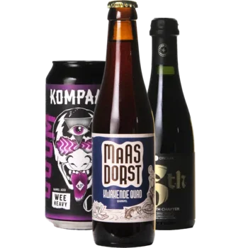 Auswahl von quadrupel Bieren aus unserem Sortiment