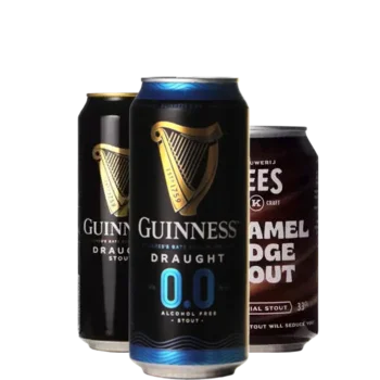 Auswahl von stout Bieren aus unserem Sortiment