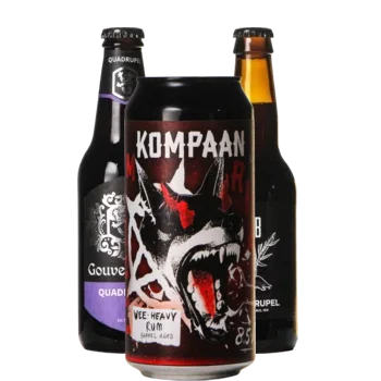 Auswahl von quadrupel Bieren aus unserem Sortiment