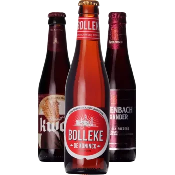 Selectie van amber bieren uit ons assortiment