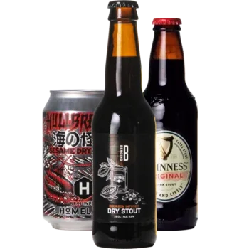 Selectie van stout_dry bieren uit ons assortiment