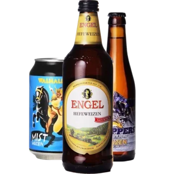 Auswahl von weizen Bieren aus unserem Sortiment