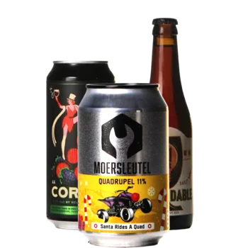 Auswahl von quadrupel Bieren aus unserem Sortiment