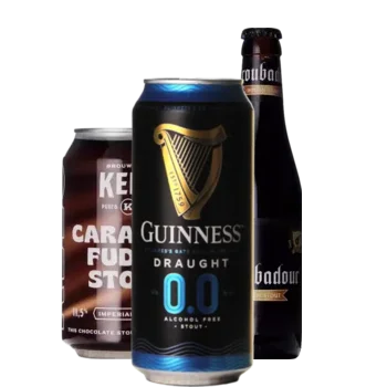 Selectie van stout bieren uit ons assortiment