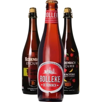 Selectie van amber bieren uit ons assortiment