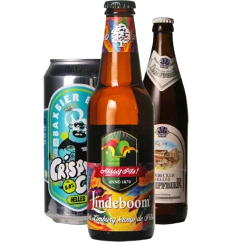 Auswahl von pils Bieren aus unserem Sortiment