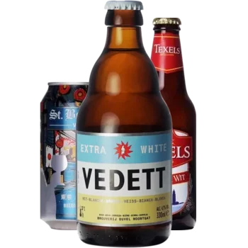 Auswahl von wit Bieren aus unserem Sortiment