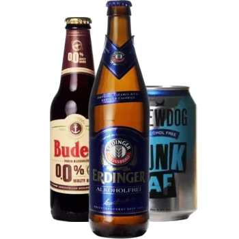 Auswahl von alcoholarm Bieren aus unserem Sortiment