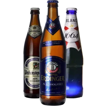 Selectie van weizen bieren uit ons assortiment