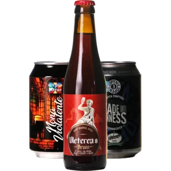 Auswahl von donker Bieren aus unserem Sortiment