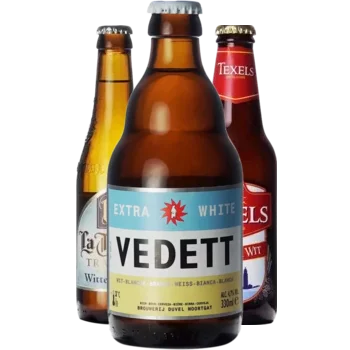 Selectie van wit bieren uit ons assortiment