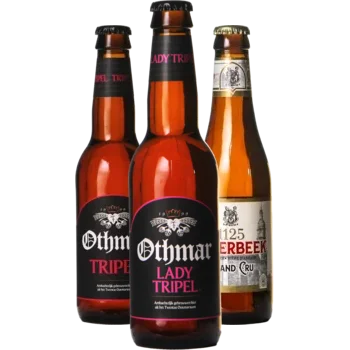 Auswahl von tripel Bieren aus unserem Sortiment