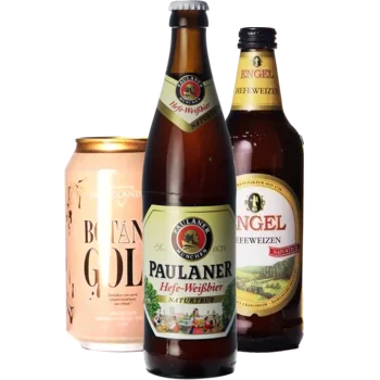 Selectie van weizen bieren uit ons assortiment