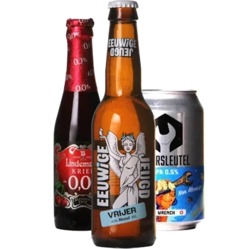 Selectie van alcoholarm bieren uit ons assortiment