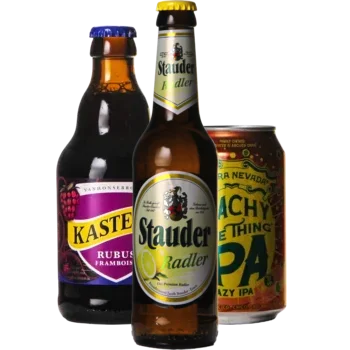 Selectie van fruit bieren uit ons assortiment