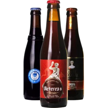 Auswahl von dubbel Bieren aus unserem Sortiment