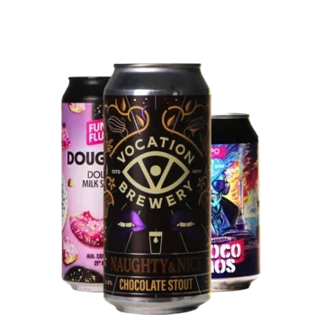 Auswahl von stout Bieren aus unserem Sortiment