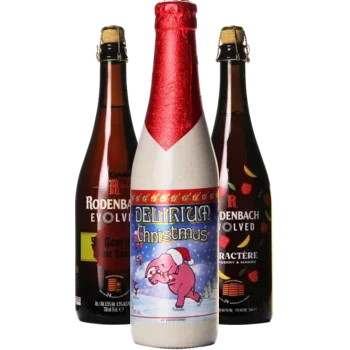 Selectie van amber bieren uit ons assortiment