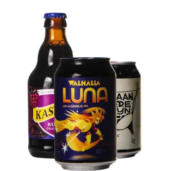 Selectie van alcoholarm bieren uit ons assortiment