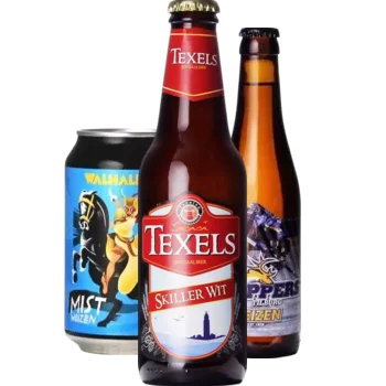 Auswahl von wit Bieren aus unserem Sortiment