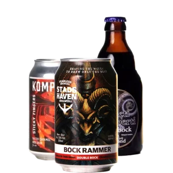 Selectie van herfstbock bieren uit ons assortiment