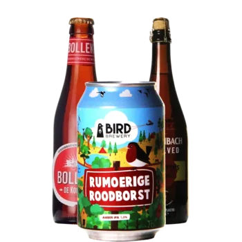 Selectie van amber bieren uit ons assortiment