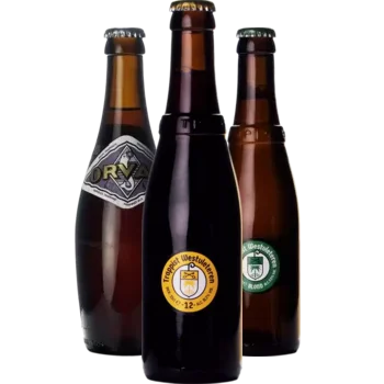 Auswahl von trappist Bieren aus unserem Sortiment