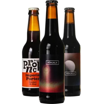 Auswahl von porter Bieren aus unserem Sortiment