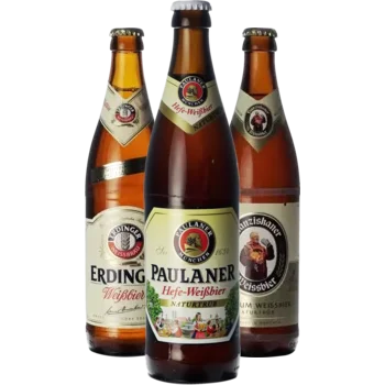 Selectie van weizen bieren uit ons assortiment