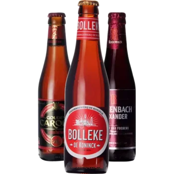 Auswahl von amber Bieren aus unserem Sortiment