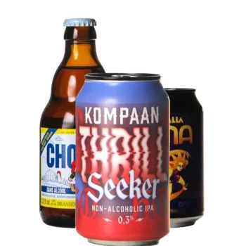 Auswahl von alcoholvrij Bieren aus unserem Sortiment