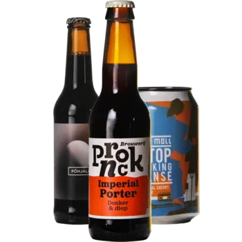 Auswahl von porter Bieren aus unserem Sortiment