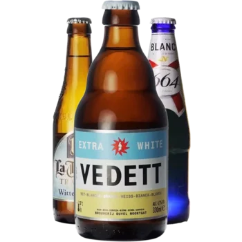 Selectie van wit bieren uit ons assortiment