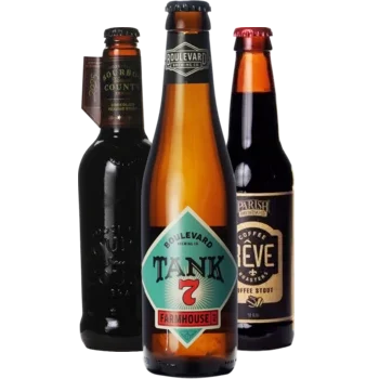 Auswahl von Amerika Bieren aus unserem Sortiment