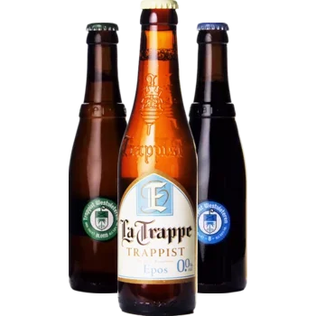 Auswahl von trappist Bieren aus unserem Sortiment
