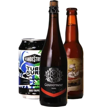 Auswahl von tripel Bieren aus unserem Sortiment