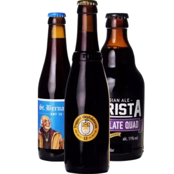 Auswahl von quadrupel Bieren aus unserem Sortiment