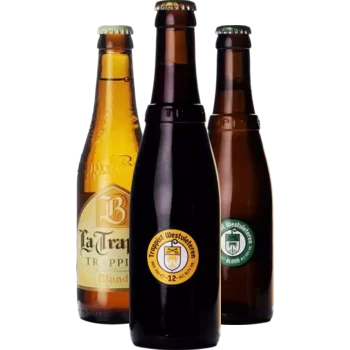 Auswahl von trappist Bieren aus unserem Sortiment