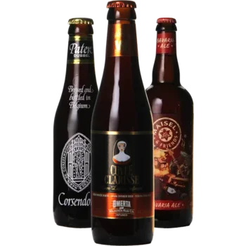 Auswahl von dubbel Bieren aus unserem Sortiment