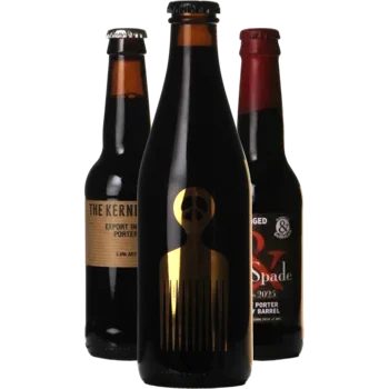 Auswahl von porter Bieren aus unserem Sortiment