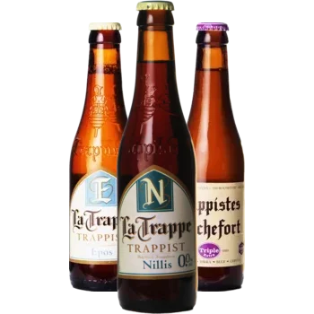 Auswahl von trappist Bieren aus unserem Sortiment