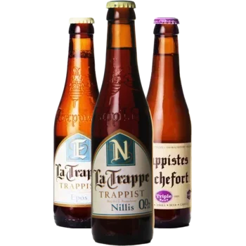 Auswahl von trappist Bieren aus unserem Sortiment