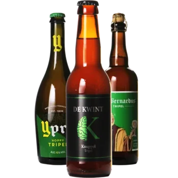 Auswahl von tripel Bieren aus unserem Sortiment