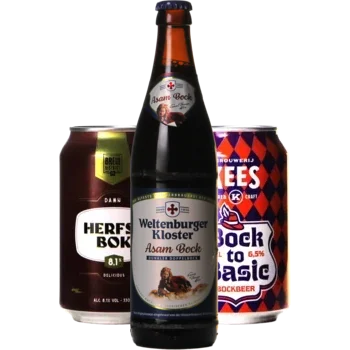 Selectie van herfstbock bieren uit ons assortiment