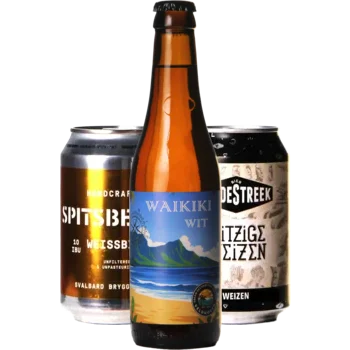 Selectie van weizen bieren uit ons assortiment
