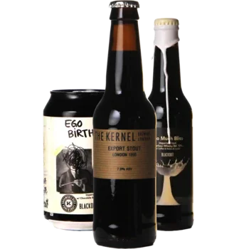 Selectie van stout bieren uit ons assortiment