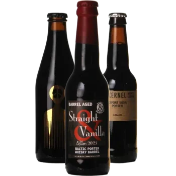 Auswahl von porter Bieren aus unserem Sortiment