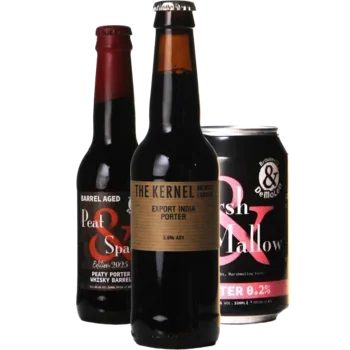 Selectie van porter bieren uit ons assortiment