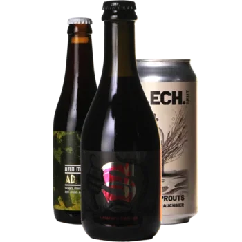 Selectie van amber bieren uit ons assortiment