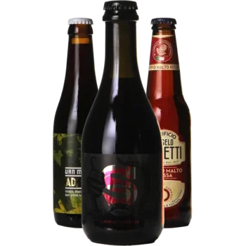 Selectie van amber bieren uit ons assortiment